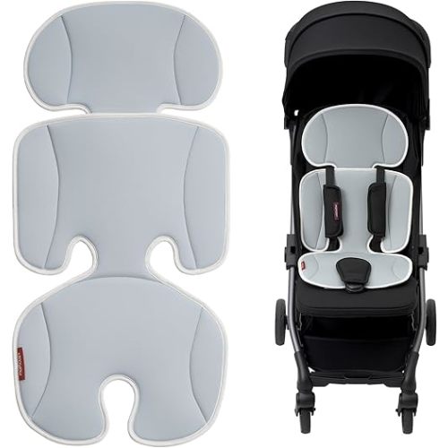 Momcozy Stroller Cooling Pad | Universal Soft Cooler Pad, Breathable & Adjustable Car Seat Liner | Detachable 2-Piece Cooling Cushion | Fits Strollers, Car Seat, High Chair, Bassinet, Swing