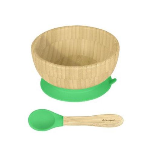 Octopod® Bamboo Baby Suction Bowl