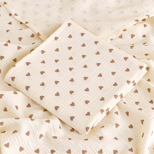 Wancir Baby Muslin Bath Towels, Super Soft Cotton Bath Towel 2 Layers Infant Newborn Swaddle Blanket 43.1 X43.1 Inches,Baby Registry as Shower