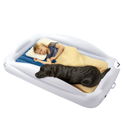 Inflatable Toddler Travel Bed with Safety Bumpers | hiccapop - hiccapop