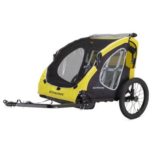 Schwinn Prescott Bike Trailer - Yellow/black