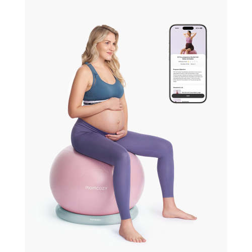 Momcozy Pregnancy Ball | Birthing Ball | Maternity Exercise Ball