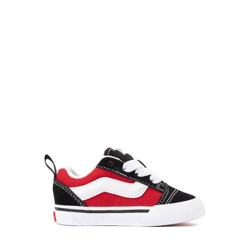 Vans Knu Skool Skate Shoe - Baby / Toddler - Black / Red