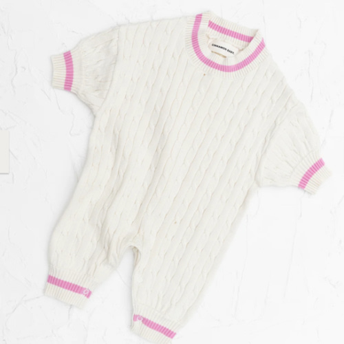 Prep Lounge Suit - Baby Pink