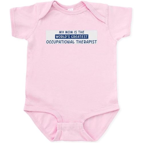 CafePress Occupational Therapist Mom Infant Bodysuit Cute Infant Bodysuit Baby Romper - 0-3 Months - Petal Pink