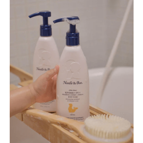 Kinder 3-In-1 Shampoo, Conditioner & Body Wash – Noodle & Boo