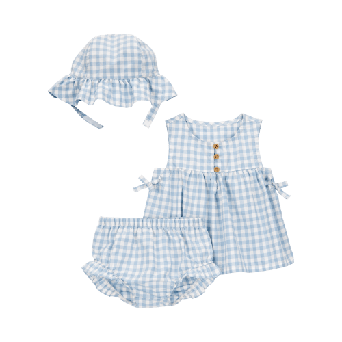 Baby 3-Piece Gingham Hat Outfit Set - Carter's | Carter's
