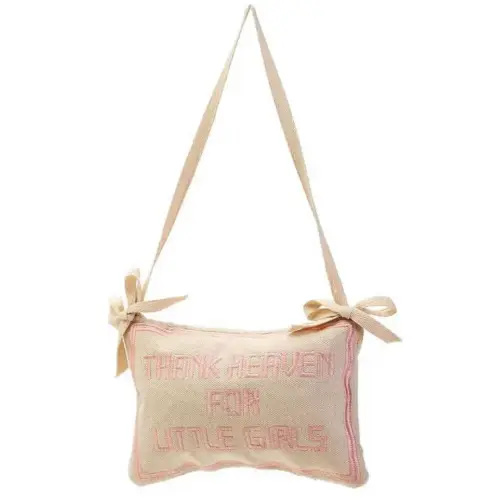 Thank Heaven For Little Girls Pillow Door Hanger