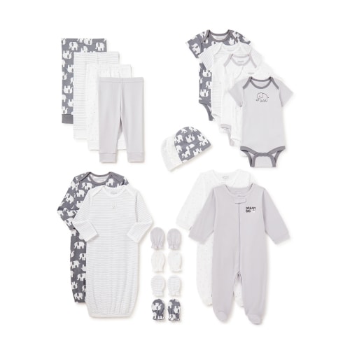 Garanimals Newborn Baby Boy Layette Shower Gift Set, 20-Piece, Preemie-6/9 Months