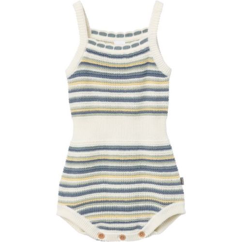 Modern Moments™ By Gerber Baby Girls' Crochet Sunsuit, Medium Teal, 3-6 Months