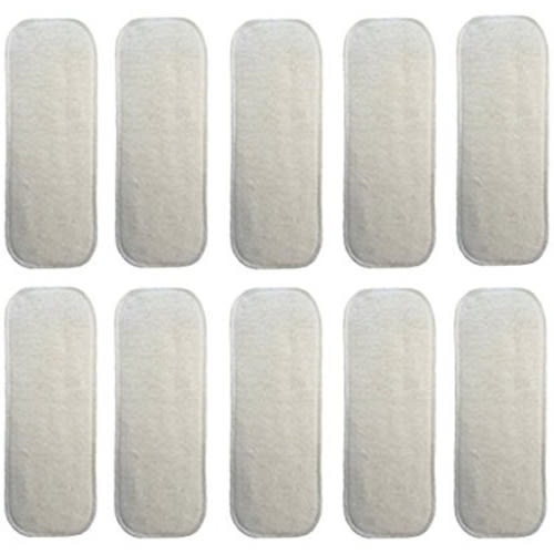 (10 Pack) HappyEndingsTM Newborn 4 Layer Hemp/Organic Cotton Inserts for Diapers