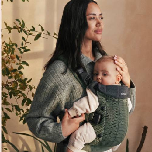 BabyBjörn Baby Carrier Harmony - Dark Green Mesh