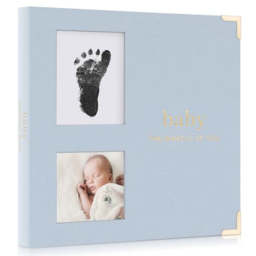 Keepsake Baby Memory Book for Boys and Girls – Timeless First 5 Year Baby Book With Photoslots – Cute Journal Scrapbook or Photo Album - Record a Milestone for Every Event from Birth to Age 5