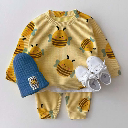 Baby Cute Bees Waffle 2-piece Set