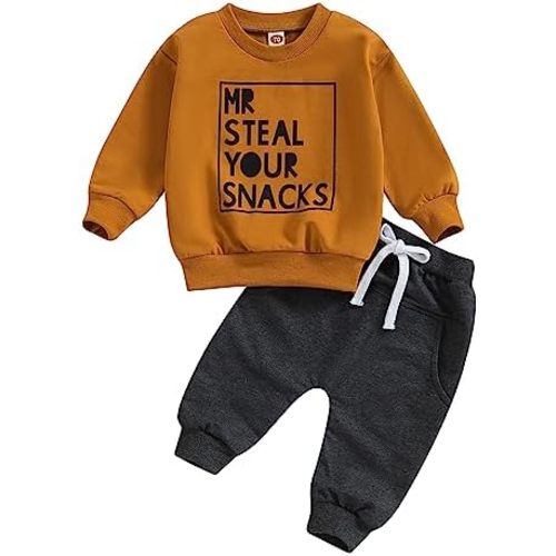 Toddler Baby Boy Summer Clothes Short Sleeve Letter Print Stripe T-Shirt with Elastic Waist Shorts Set Summer Outfit