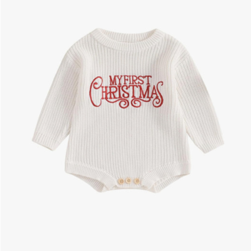 Adobabirl Baby Girl Boy Knitted Sweater Bubble Romper Long Sleeve Jumpsuit Festival Outfit Fall Winter Spring Clothes