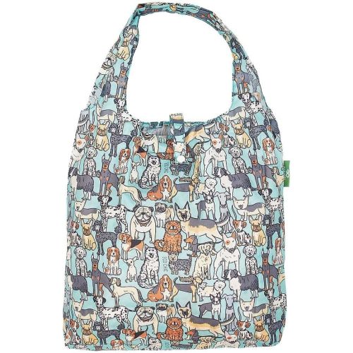 ECO CHIC Foldable Reusable Grocery Bags - Lightweight, Recycled & Reusable Shopping Bag - Waterproof Packable Tote