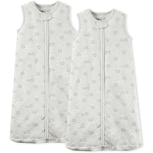 TotAha Sleep Sack 0-3 Months,100% Organic Cotton Baby Sleeping Bag 2 Pack, Lightweight, Soft Wearable Blanket Baby Sleepsacks with YKK Zip