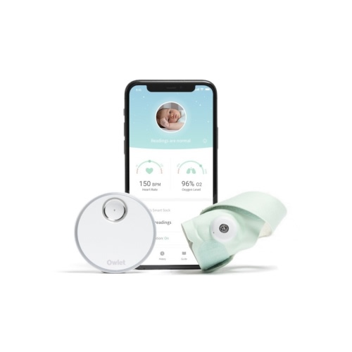Owlet Smart Sock 3 with Mint Green Sock Set