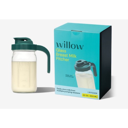 WILLOW Glass Breast Milk Pitcher