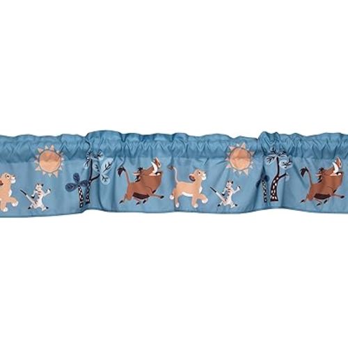 Lambs & Ivy Lion King Adventure Window Valance, Blue