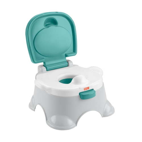 Fisher-Price Learn Chair, 3-in-1 Toddler Potty Training Toilet Seat and Stepstool, Unisex
