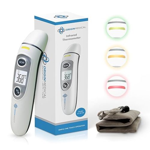 Origin Medical Ear and Forehead Thermometer for Babies, Kids and Adults, Ultra Fast sensors, Simple One Touch Operation, LCD Screen, Fever Indicator and Fever Alarm : Amazon.com.au: Baby
