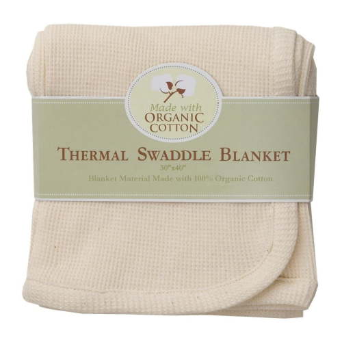 American Baby Company 30 X 40 Thermal/Waffle Swaddle Blanket Made with Organic Cotton, Natural Color, Soft Breathable, for Boys and Girls