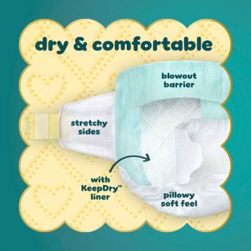 Pampers Swaddlers Sensitive Disposable Diapers - Size 1 - 164ct