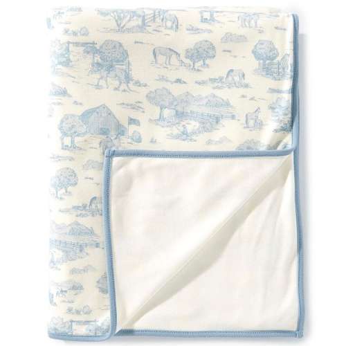 Edgehill Collection Baby Toile Swaddle Blanket