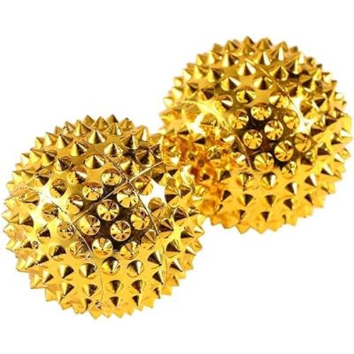 Spiky Magnetic Massage Balls, Pressing Hand Acupoints Balls, Hand Acupuncture Ball Massage Physical Body Acupressure, Manual Massage Balls Pack of 2