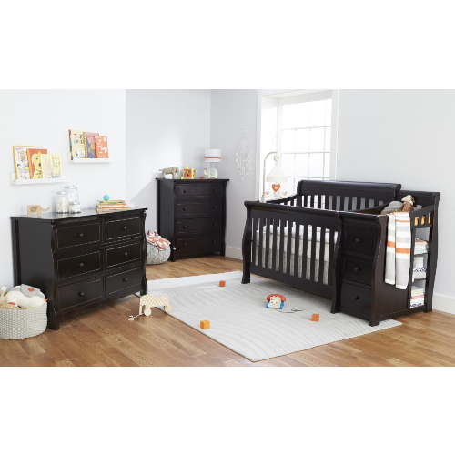 Sorelle Princeton Elite 4 in 1 Crib and Changer - Espresso