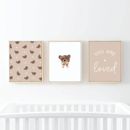 Teddy's Bears Bundled Digital Nursery Wall Art