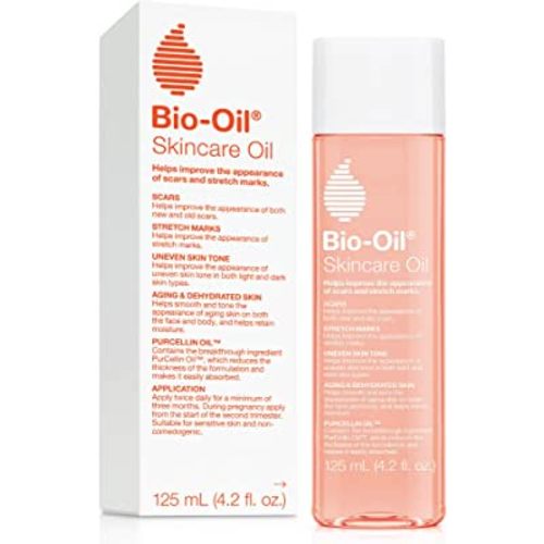 Bio-Oil Skincare Body Oil, Serum for Scars and Stretchmarks, Face Moisturizer Dry Skin, Non-Greasy, Dermatologist Recommended, Non-Comedogenic, For All Skin Types, with Vitamin A, E, 4.2 oz