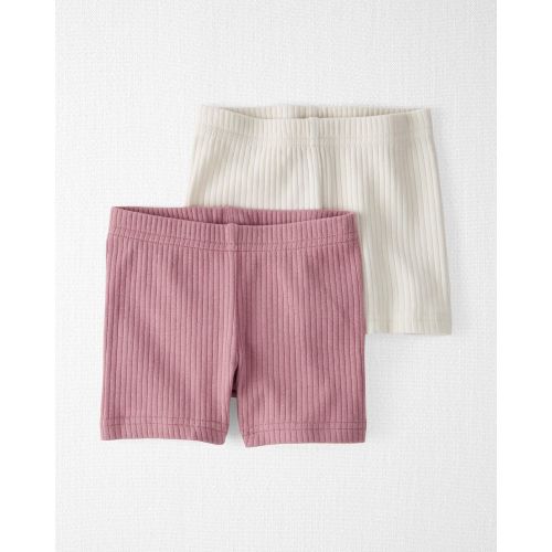 Baby Organic Cotton Ribbed Pedal Shorts - Little Planet | Carter's