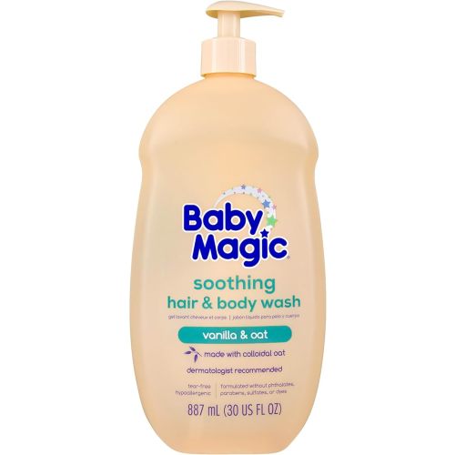 Baby Magic Soothing Hair & Body Wash, Vanilla & Oat, 30 Fl Oz