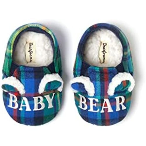 Dearfoams Toddler and Kids' Lil Bear Baby Bear Slipper