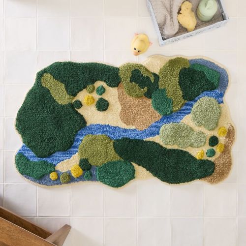 Kids National Geographic Topographical Bath Mat