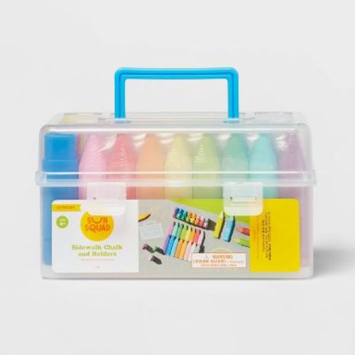 Sidewalk Chalk Bucket 45 pc with 4 Holders - Sun Squad™: Toddler Art Play Set : Target