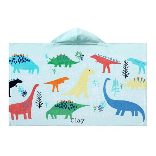 Dinosaur Hooded Beach Towel | Pottery Barn Kids