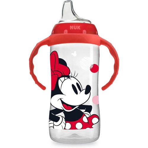 NUK Disney Large Learner Spill Proof Sippy Cup, Minnie Mouse, 10 Oz 1Pack – BPA Free, Spill Proof Sippy Cup
