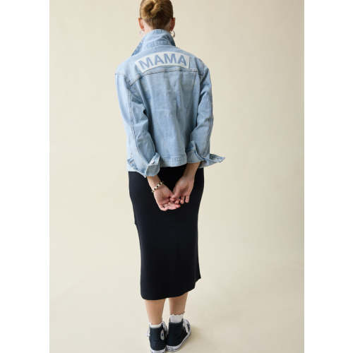 Maternity Denim Jacket - Mama & Baby Matching – Ingrid+Isabel