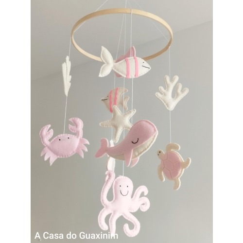 Light Pink Ocean Mobile