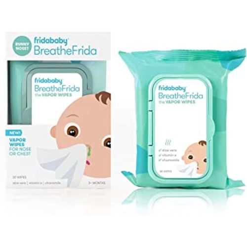 Frida Baby Breathefrida Vapor Wipes for Nose or Chest, 30 Count (Pack of 1)