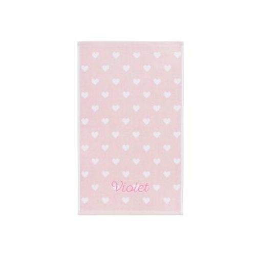 Heart Towel Collection, Hand Towel, Pearl