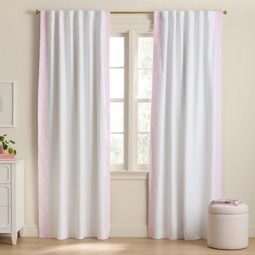 Striped Scallop Blackout Curtain