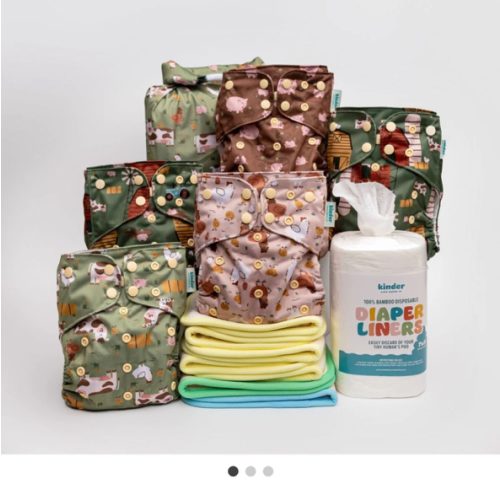 New Parent Starter Bundles: Pocket Cloth Diapers with Athletic Wicking Jersey and More