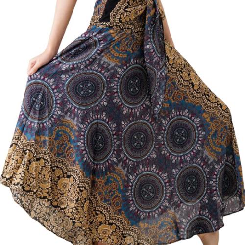 Long Skirts for Women Maxi Boho Skirt Floral Print