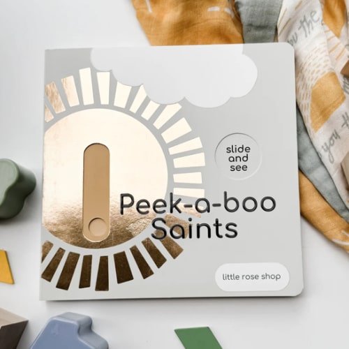Peek-a-boo Saints Catholic Board Book – The Little Rose Shop