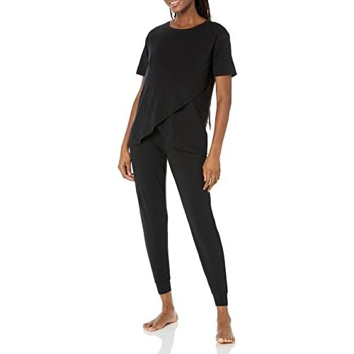 Amazon Essentials Women's Cotton Maternity and Nursing Sleepwear Pajama Set